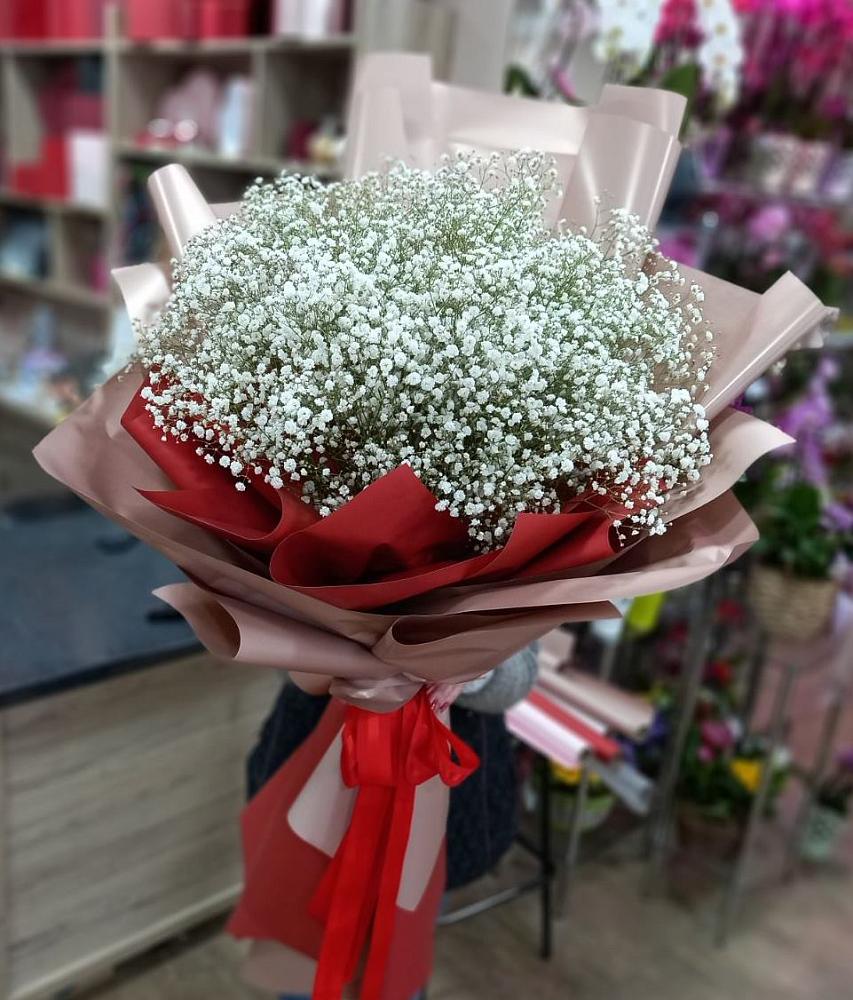 Букет Белые хлопья в Тахтамукай Букет цветов из: Гипсофила в Тахтамукай