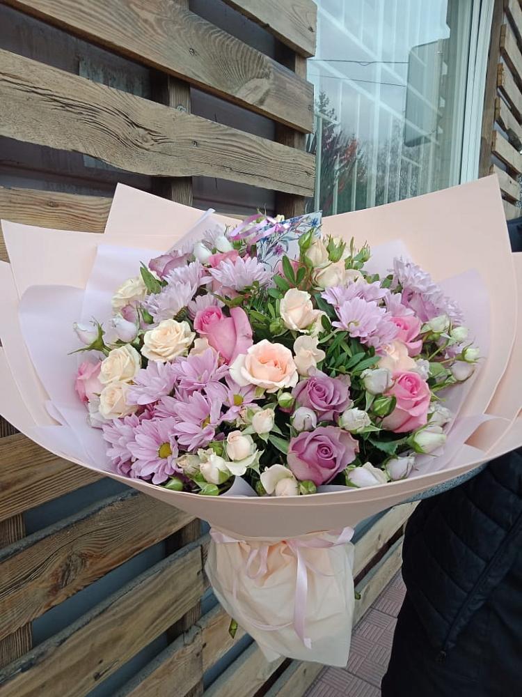 Букет цветов из: Розы и Хризантемы в Тахтамукай