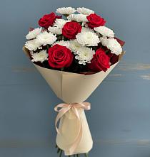 Букет цветов из:  Розы и Хризантемы в Тахтамукай