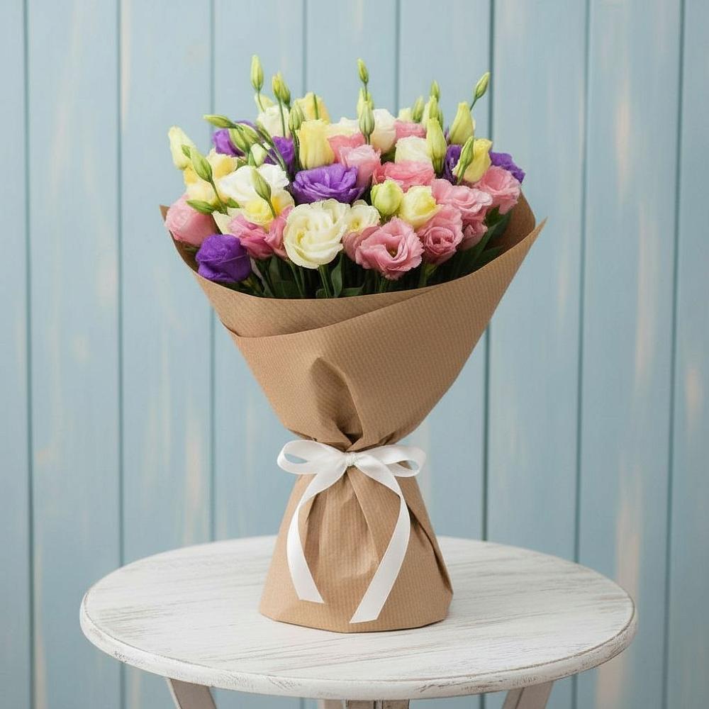 Букет цветов из: Лизиантусы в Тахтамукай