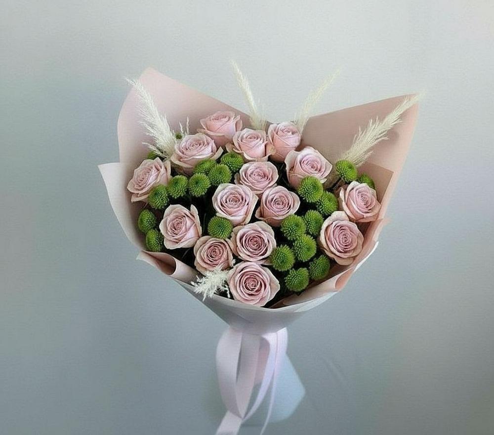 Букет цветов из: Розы и Хризантемы в Тахтамукай