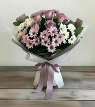 Букет цветов из:  Хризантемы и Розы в Тахтамукай