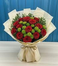 Букет цветов из:  Розы и Хризантемы #REPLACE_PRED# Тахтамукай