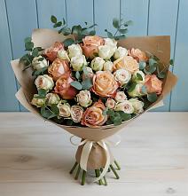 Букет цветов из:  Альстромерии и Розы #REPLACE_PRED# Тахтамукай